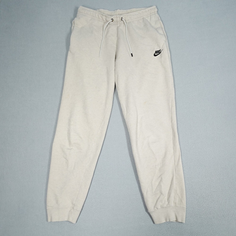 Nike Sweatpants Womens M Oatmeal Sportswear Club Fleece Joggers  bv4995-051